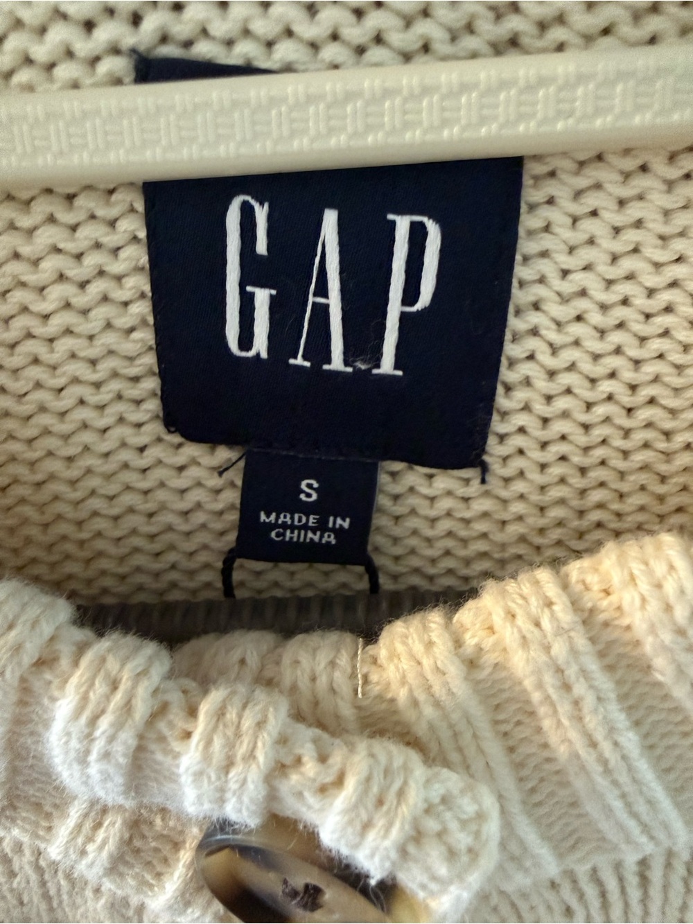 GAP Cream Button-Front Women’s Cardigan, NWTs - Picture 2 of 7